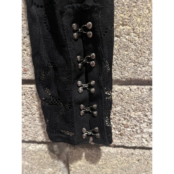 Free People Lace and Cotton Top ribbed sides silver hardware - Picture 7 of 8